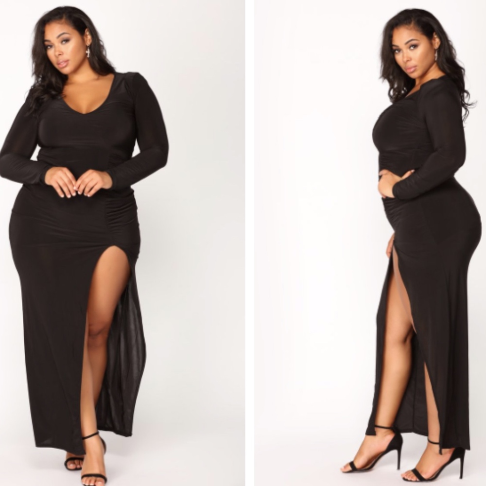 PLUS SIZE FASHION NOVA LITTLE BLACK DRESS